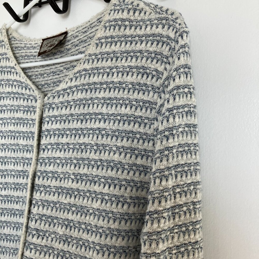 Oversized Trico Club Button Sweater Cardigan Women's Size Small